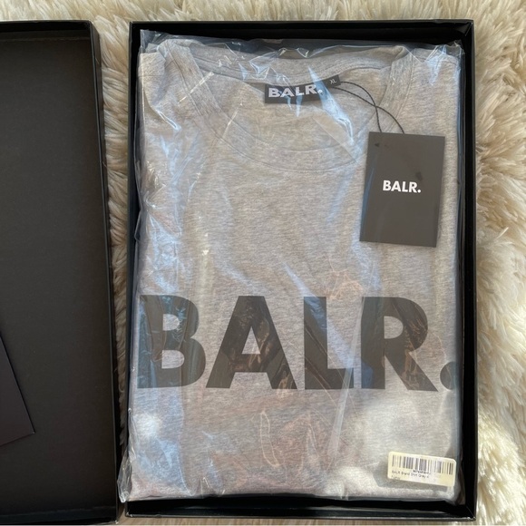 NEW BALR Brand Mens T Shirt Crewneck Grey Size XL NWT - Picture 1 of 7